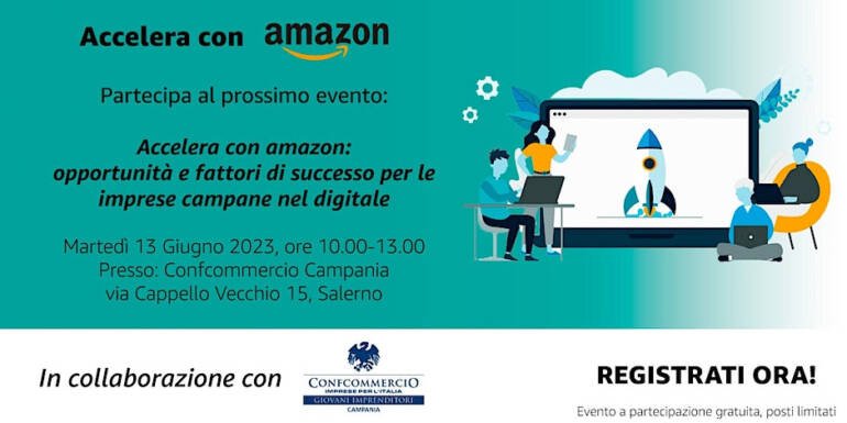 Confcommercio Giovani Campania promuove ‘Accelera con Amazon’