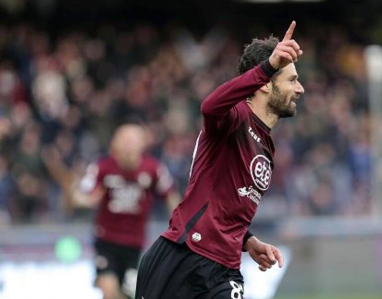 Candreva nel recupero regala il gol che può valere la salvezza della Salernitana