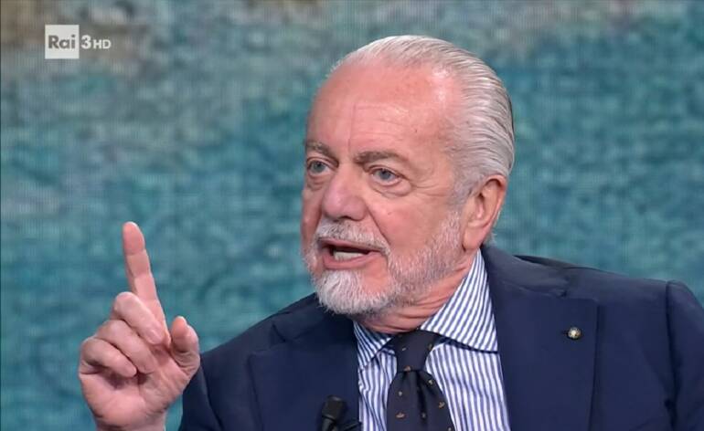 De Laurentiis :  “Forza Juve….Stabia”. Complimenti con frecciatina alla Juventus