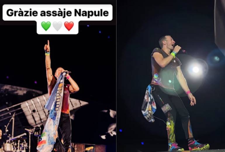 Chris Martin dei Coldplay: “A Napoli vogliamo tornarci”