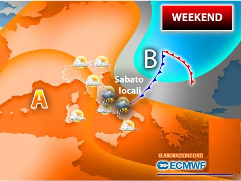 Previsioni meteo Napoli, si attenua la morsa del caldo