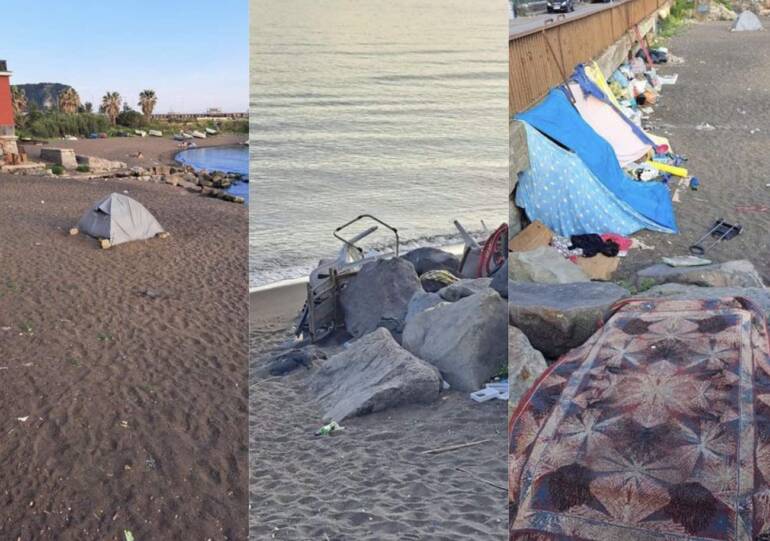 bagnoli spiaggia discarica