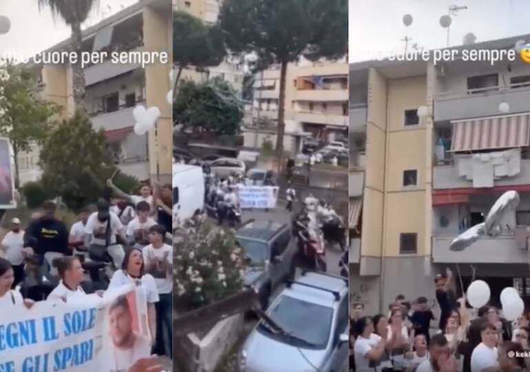 Al rione Conocal di Ponticelli un trigesimo stile Gomorra del giovane boss ucciso