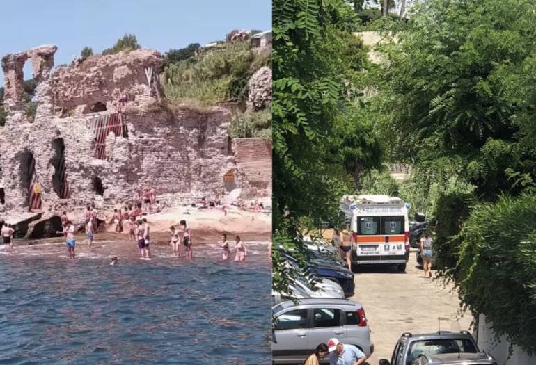 Ancora tuffi pericolosi dal Palazzo degli Spiriti a Marechiaro: 12enne rischia uso delle gambe