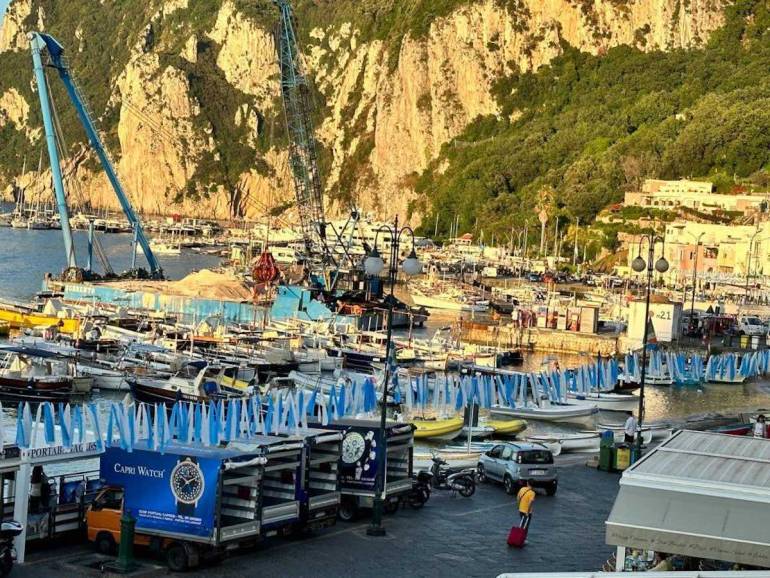 Capri, riapre la banchinella sul porto di Marina Grande