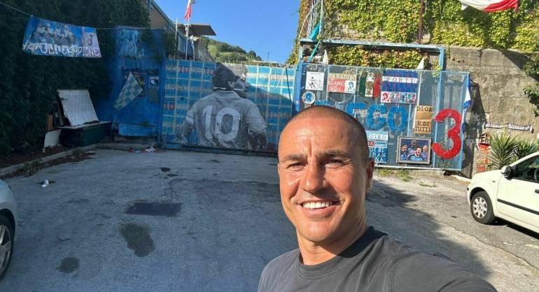 Fabio Cannavaro e Maria Grazia Onorato a Palazzo San Giacomo per ‘Giocattolo Sospeso’