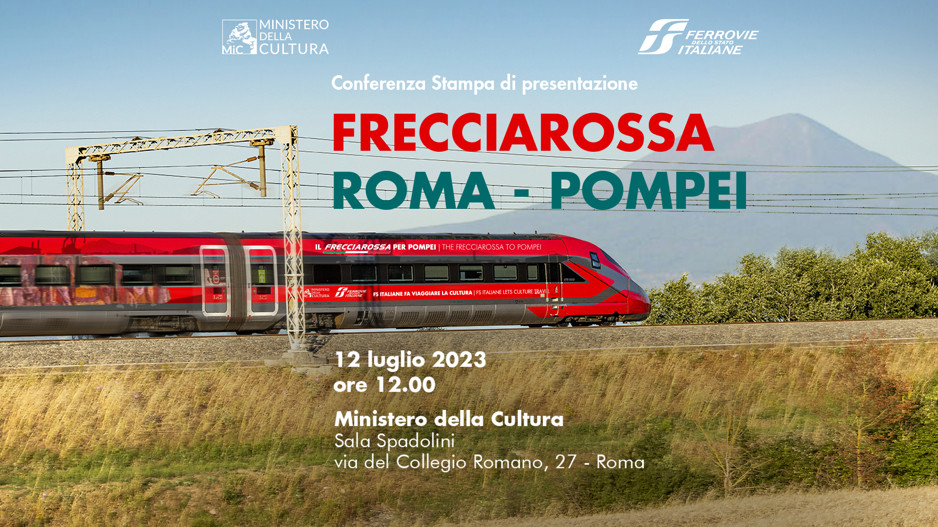 Parte domenica il nuovo treno Frecciarossa che collega Roma e Pompei