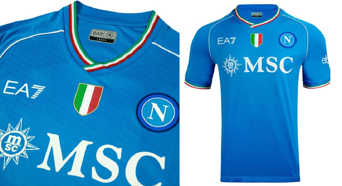 Ecco le nuove maglie del Napoli: inserti tricolore e nuovi sponsor