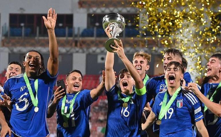 La Nazionale Under 19 campione d’Europa oggi ricevuta da Gravina, Abodi e Malagò