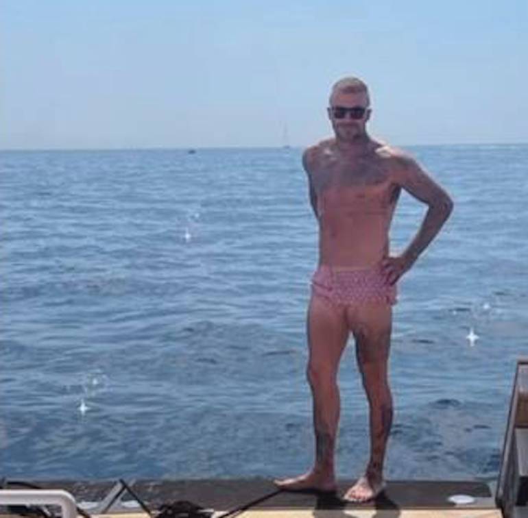 Vacanze italiane alla baia di Nerano per i Beckham