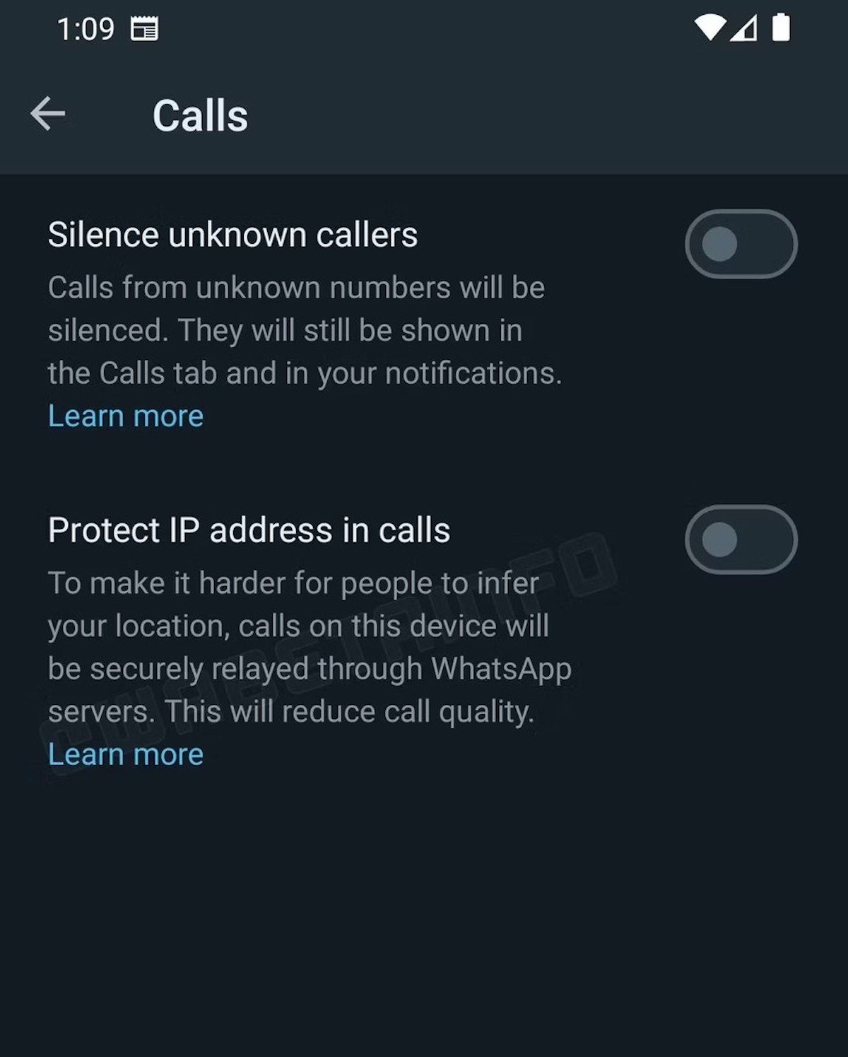 whatsapp telefonate