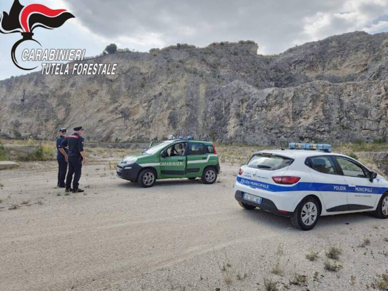 Casagiove, rimosso ordigno bellico sul Monte Tifata