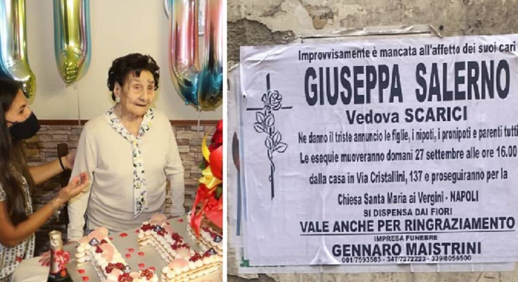 E' morta Giuseppa Salerno, nonnina del Rione Sanità: aveva 112 anni