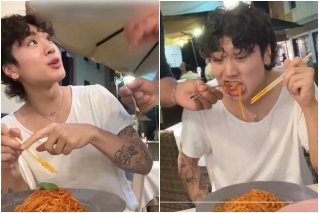 Il TikToker mangia gli spaghetti con le bacchette, il ristoratore interviene: “Non sei in Cina”