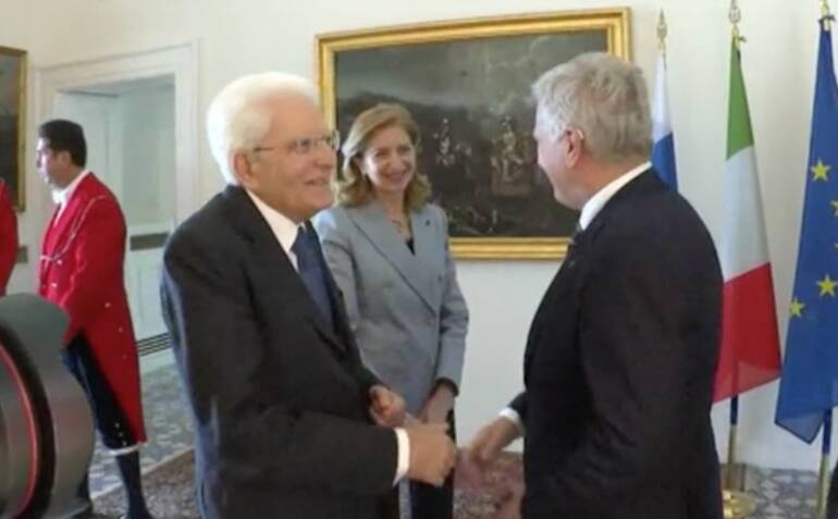 Mattarella a Napoli, pranzo con Niniisto, Presidente della Finlandia