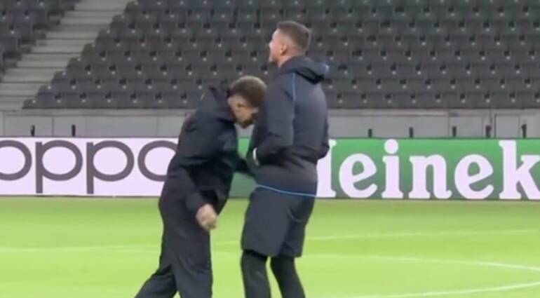 L’ironia di Gollini e Di Lorenzo a Berlino: testata come Zidane a Materazzi