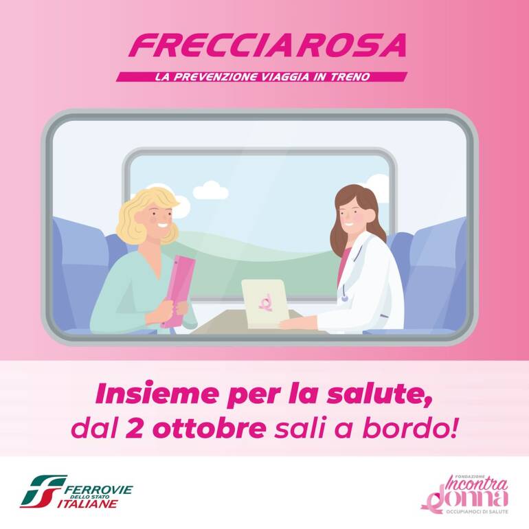 Frecciarosa 2023, la prevenzione viaggia in treno: ecco le tappe in Campania