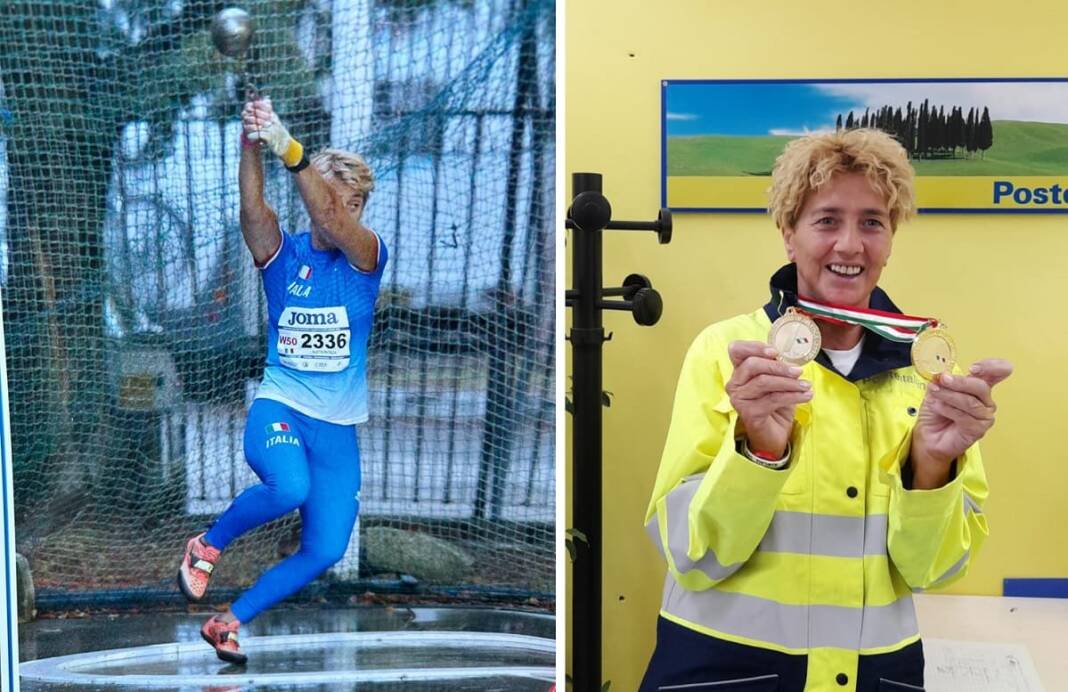 Lancio del martello, la postina-atleta Aletta trionfa agli Europei Master Indoor di Atletica