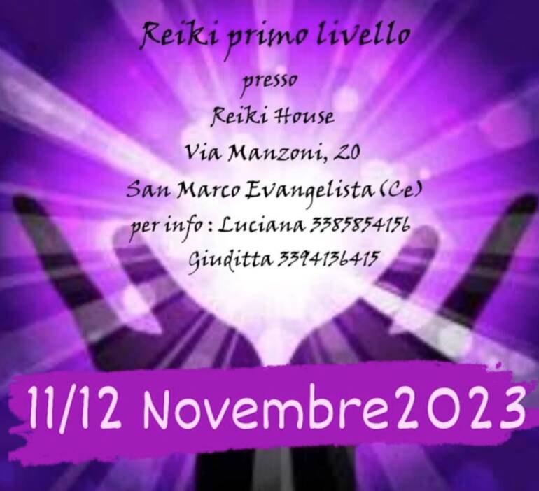 A San Marco Evangelista il corso di Reiki