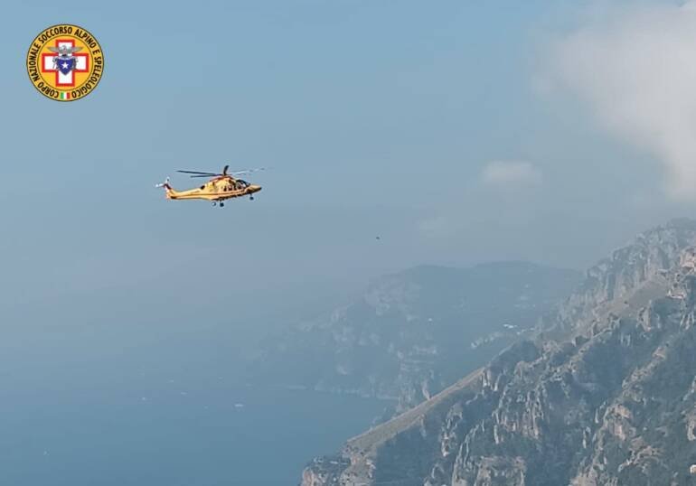 Positano, escursionista salvato da Soccorso alpino e 118