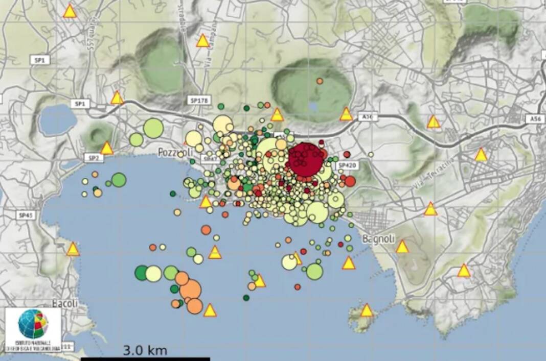 Nuova forte scossa di terremoto ai Campi Flegrei. avvertita anche a Napoli