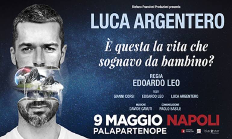 Luca Argentero al Palapartenope di Napoli per l’unica tappa in Campania