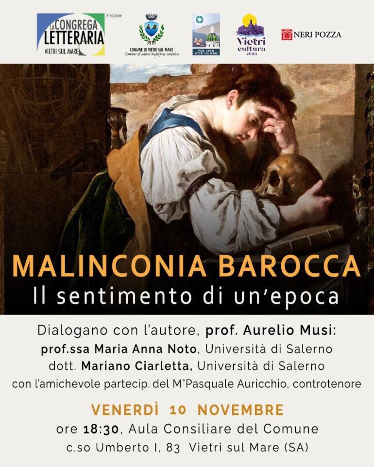 A Vietri sul Mare presentazione del saggio storico del professor Aurelio Musi ‘Malinconia barocca’