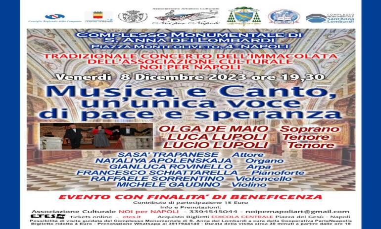Tradizionale Concerto dell’ Immacolata 2023 a Napoli