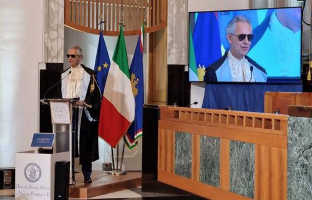 Napoli, Università Federico II: Laurea Honoris Causa ad Andrea Bocelli