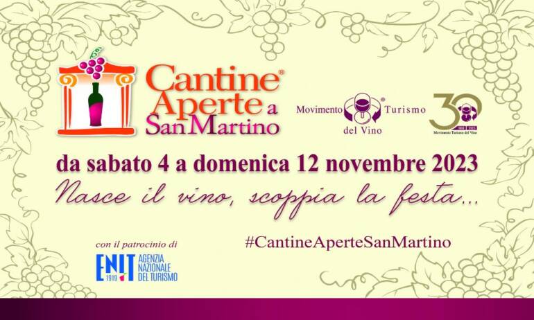 Al via Cantine Aperte a San Martino 2023: la festa del vino nuovo che unisce le cantine da nord a sud della Penisola