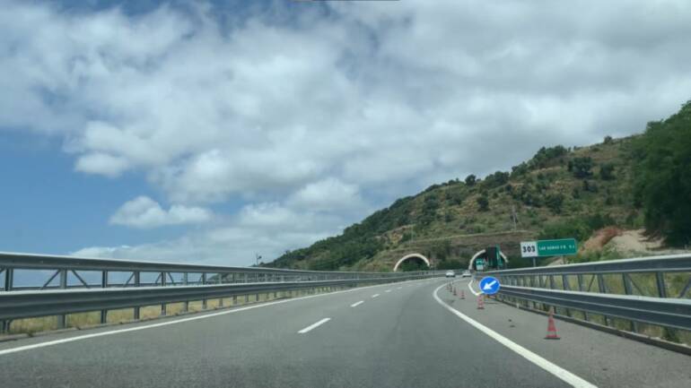 Verifiche in due gallerie dell’autostrada del mediterraneo a Salerno