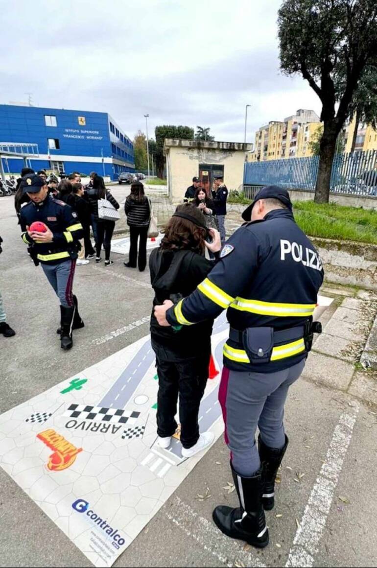 Giornata Mondiale vittime della Strada: la polizia lo celebra al parco Verde di Caivano