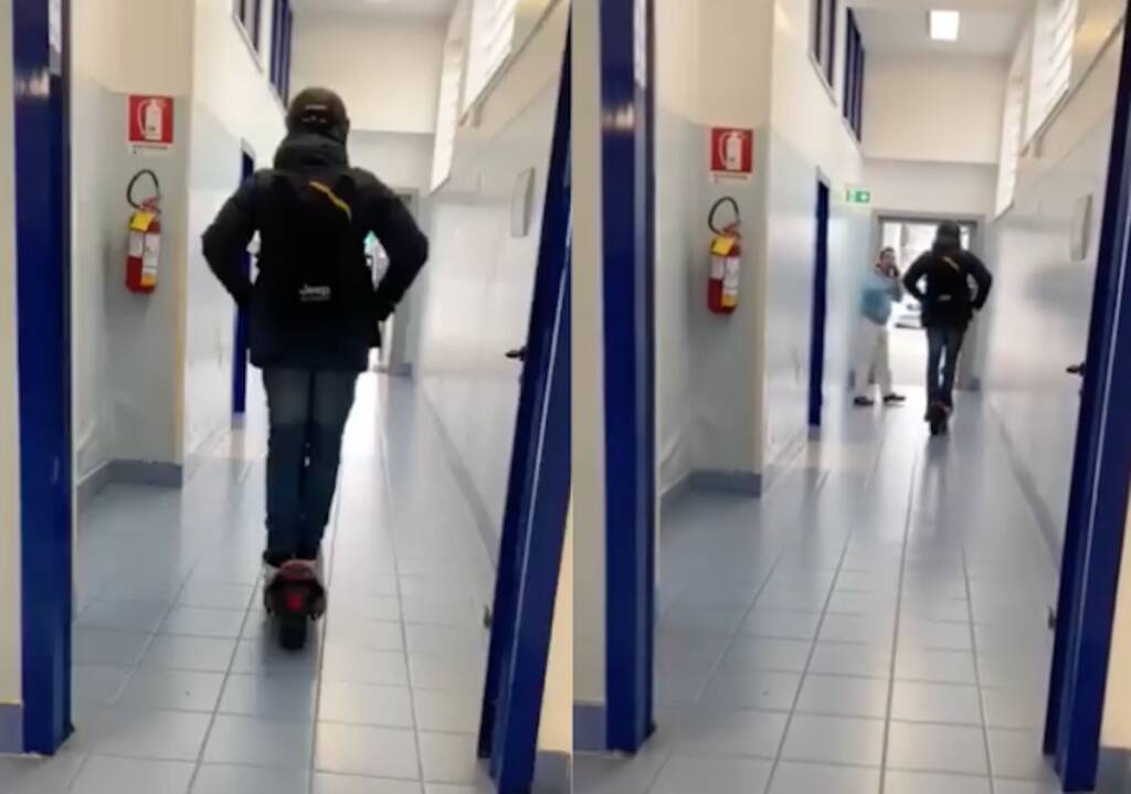 Capri, gira col monopattino elettrico nell’ospedale