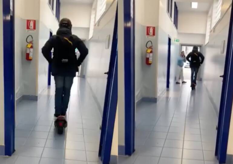 Capri, sospeso il dipendente che girava in monopattino in ospedale