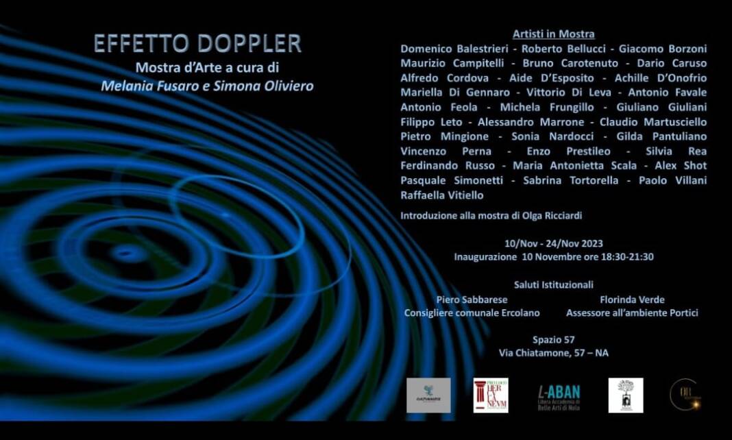 Alla Galleria Spazio 57 di Napoli 'Effetto Doppler', mostra collettiva d'Arte contemporanea