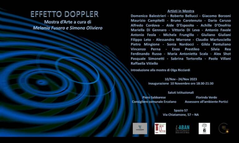 Alla Galleria Spazio 57 di Napoli ‘Effetto Doppler’, mostra collettiva d’Arte contemporanea