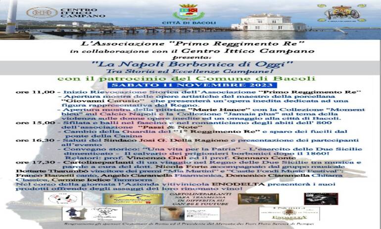 Bacoli, alla Casina Vanvitelliana 'La Napoli borbonica di Oggi'