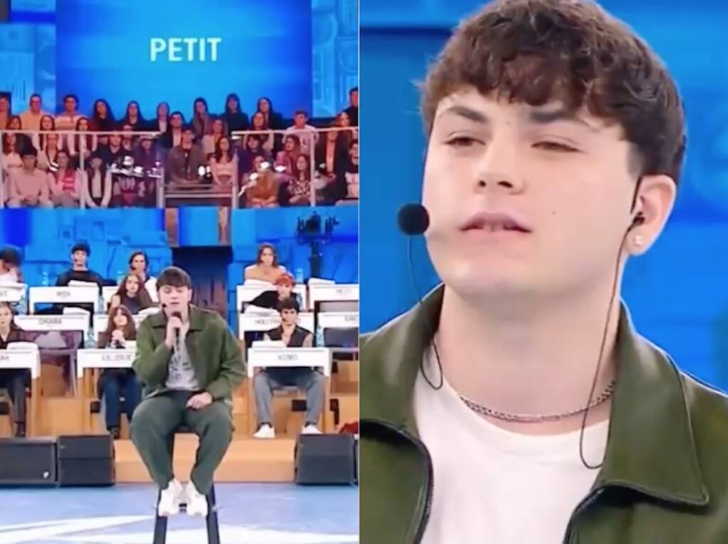Petit “spacca” ad Amici con la versione moderna di Malafemmena