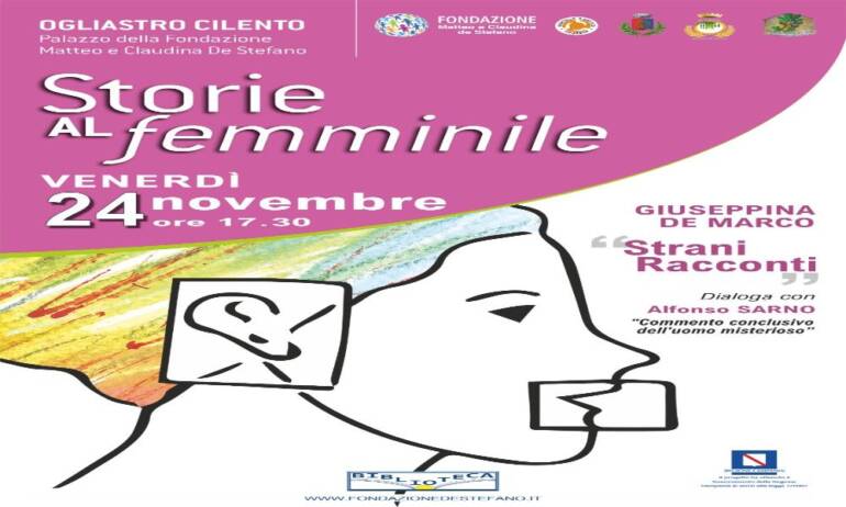 Si fa in due ‘Storie al femminile’ con racconti di De Marco e Caramico