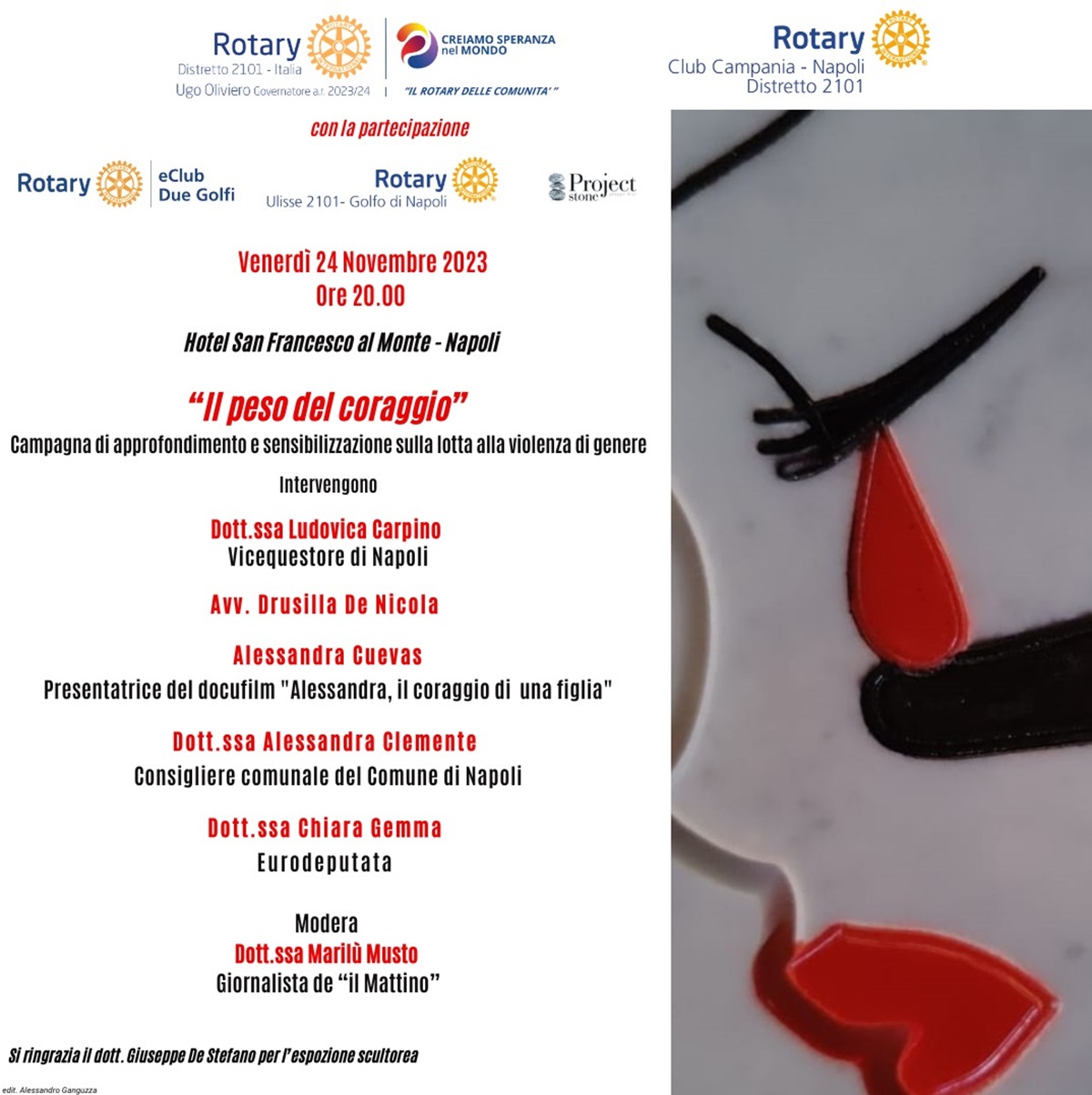 Violenza sulle donne, il Rotary Club Campania presenta docufilm su Teresa Buonocore