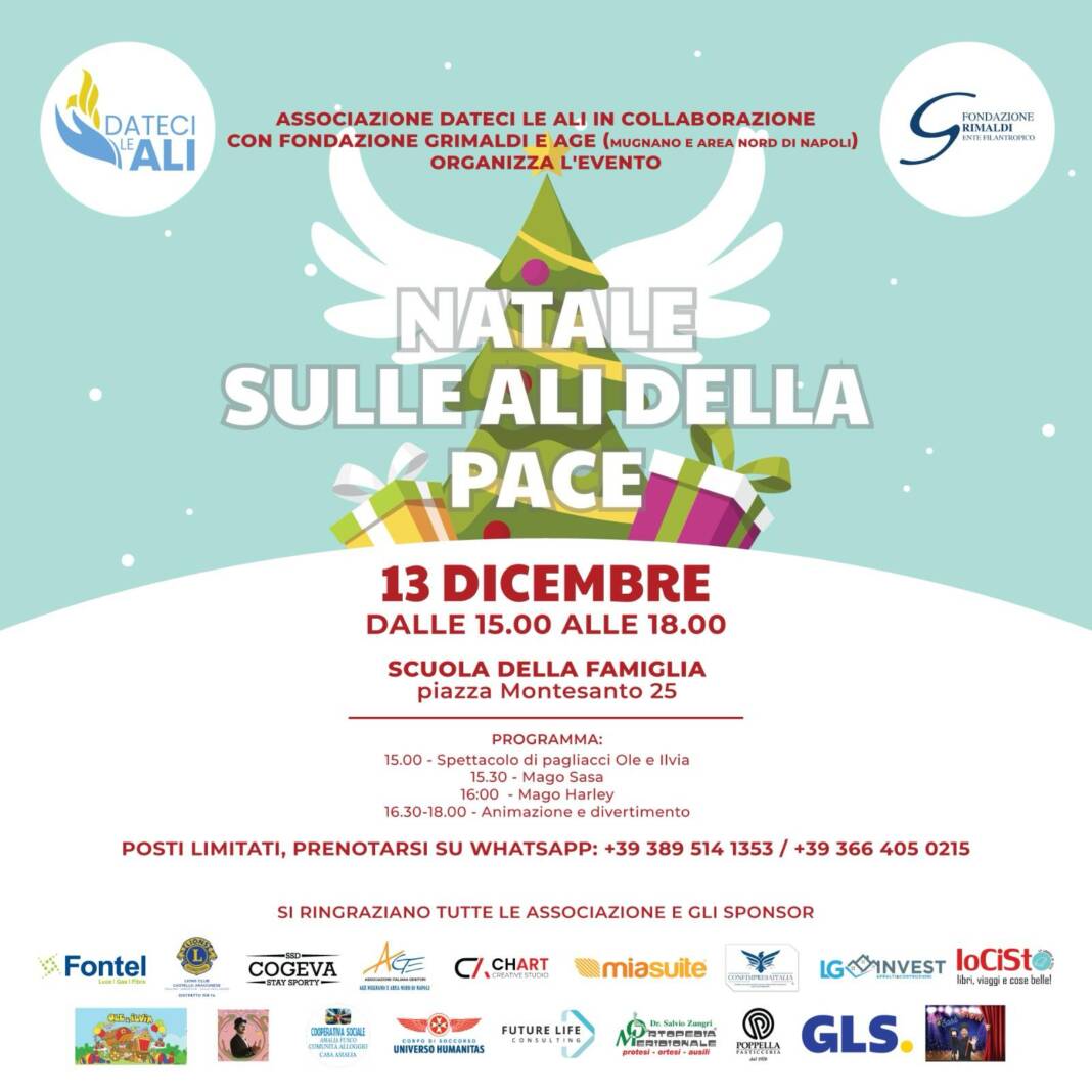 Il Natale sulle ali della pace a Montesanto