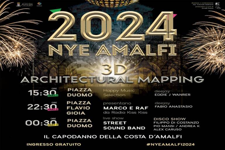 NYE AMALFi, il capodanno della Costa d’Amalfi