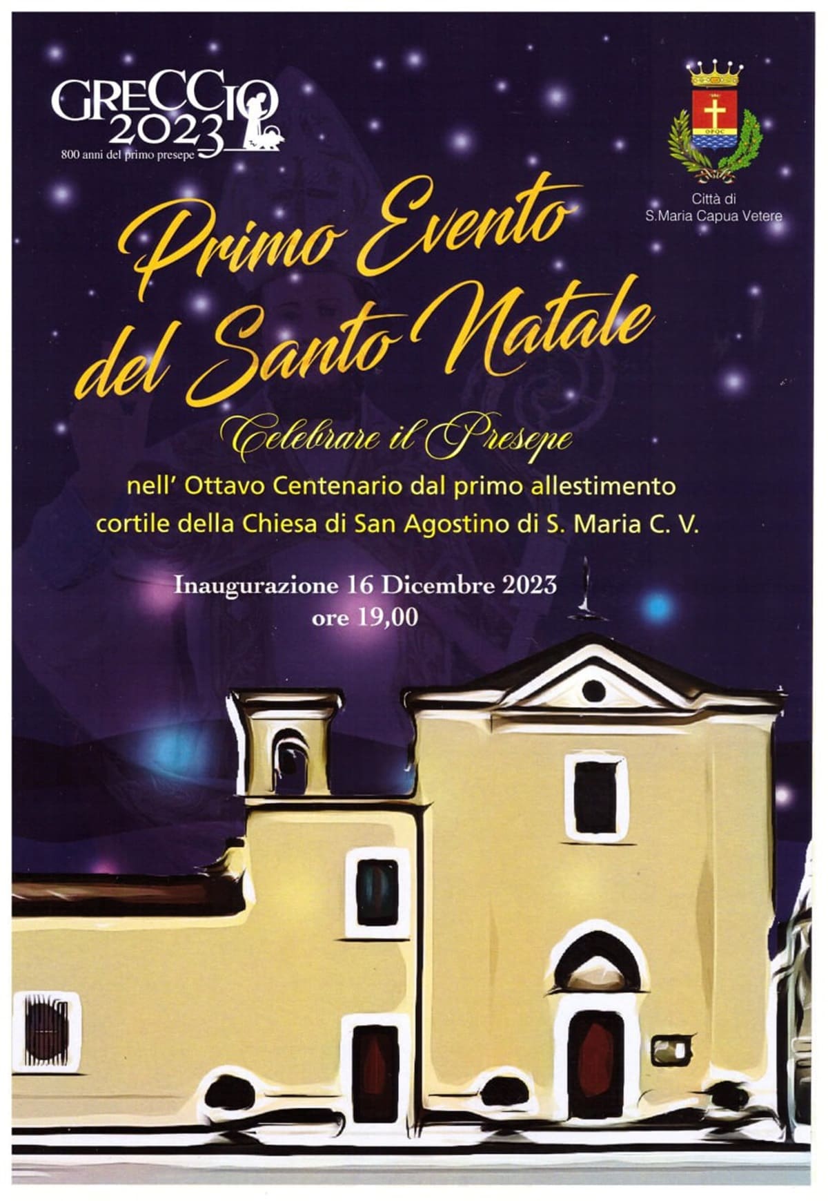 Magia d’arte e tradizione: inaugurazione del Presepe artigianale a Santa Maria Capua Vetere