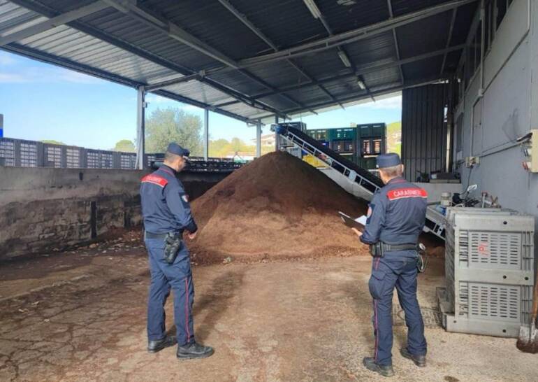 Sessa Aurunca, sequestrato frantoio oleario per illecito smaltimento delle acque reflue