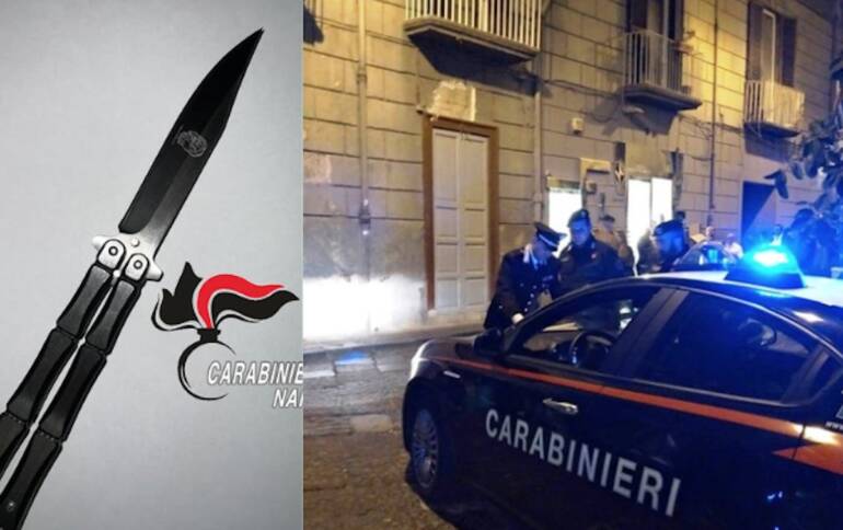 Napoli incensurato coltello