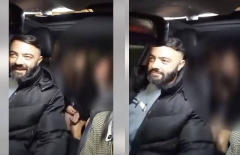 Consigliere comunale di Casalnuovo in auto con 8 persone e senza cintura