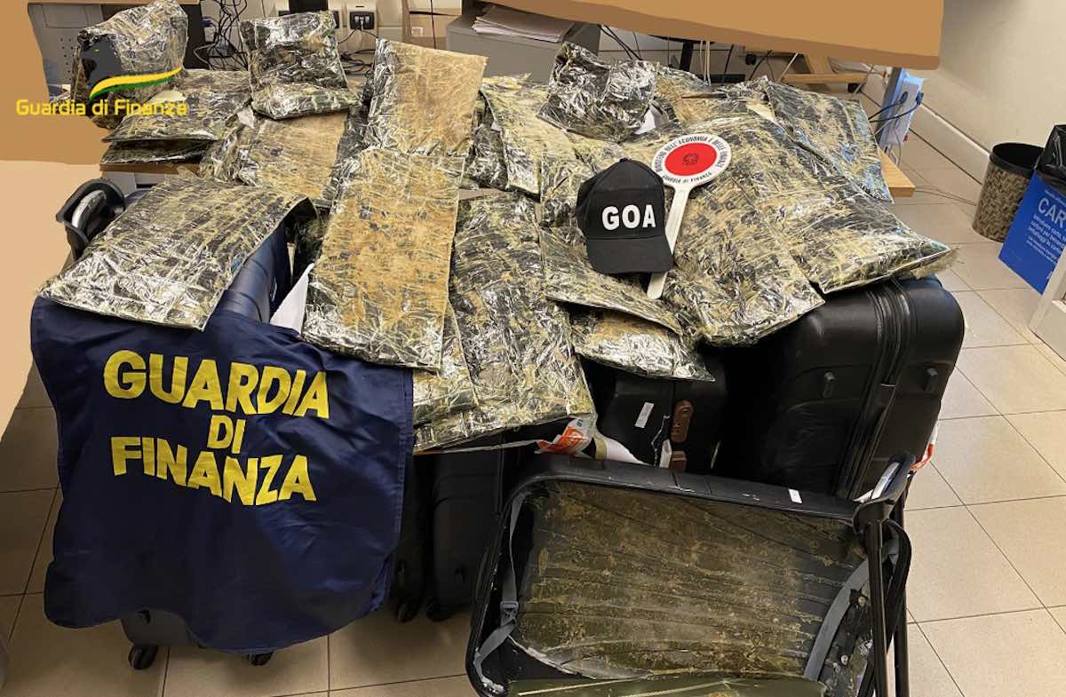 Napoli, eroina nascosta nei doppi fondi di borse e valigie: 4 arresti