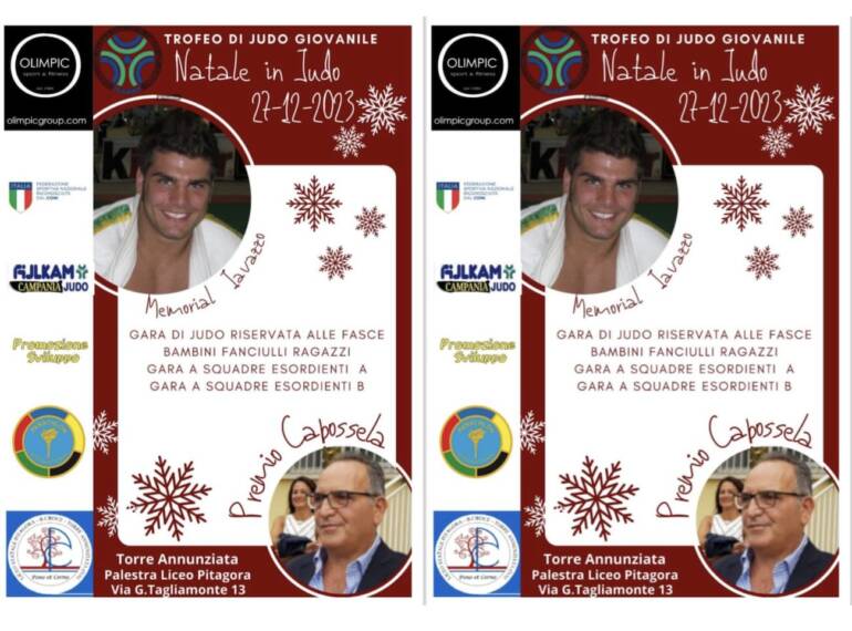 A Torre Annunziata il torneo di Natale di Judo giovanile