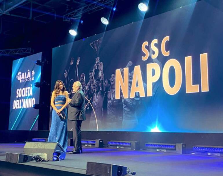 Napoli migliore società per la stagione 2022-2023. De Laurentiis: “Con Spalletti matrimonio felice”
