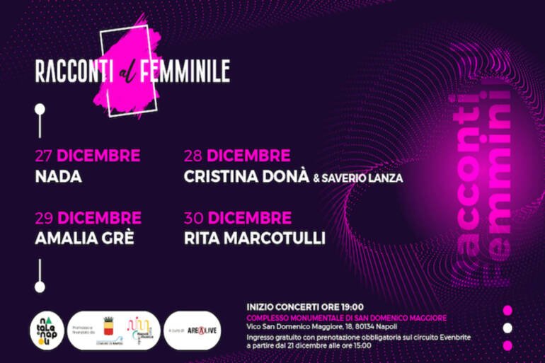 ‘Racconti al femminile’, 4 eventi a ingresso gratuito